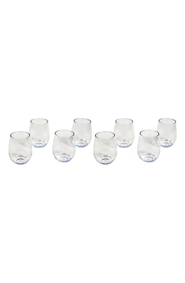 Tritan Montana Set of 8 Stemless Wineglasses