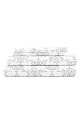Home Spun Premium Ultra Soft Bouquet Pattern 4-Piece Bed Sheets Set