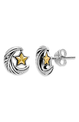 Moon & Star Stud Earrings