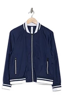 Rib Trim Bomber Jacket
