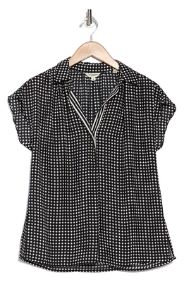 Short Sleeve Popover Blouse