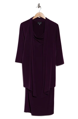 Knit Mock Jacket Dress