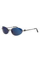60mm Oval Sunglasses