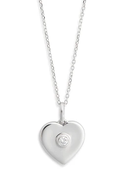 Monaco Diamond Heart Pendant Necklace - 0.03ct.
