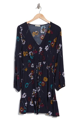 Long Sleeve Floral Print Dress