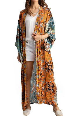 Eveline Paisley Longline Duster
