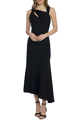 Asymmetric Sleeveless Midi Dress