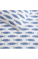 Cotton Percale Fish Duvet Set
