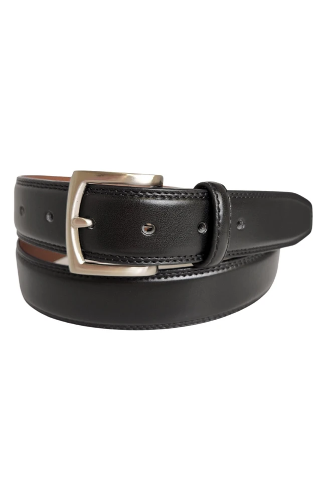 Double Stitch Leather Belt