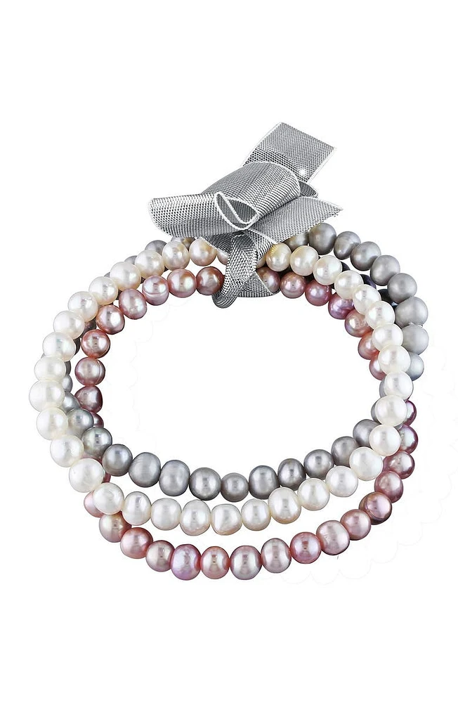 5-5.5mm Freshwater Pearl Bracelet Set