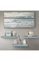 Set of 3 Rustic Wood Floating Shelf