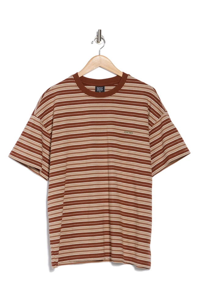 Sand Stripe Cotton T-Shirt