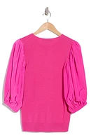 Rhea Puff Sleeve Wool Blend Pullover