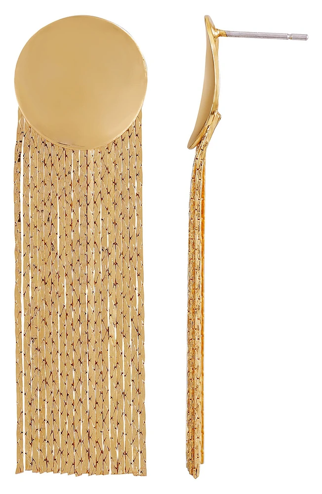 Chain Fringe Drop Earrings