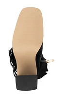 Aarya Faux Suede Fringe Bootie