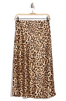 Leopard Print Midi Skirt