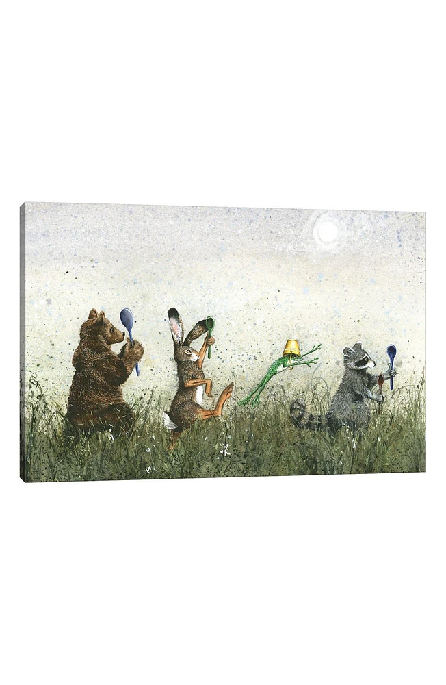 Spoon! by Maggie Vandewalle Canvas Wall Art - 12"x8"