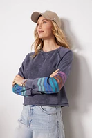 Beck Stripe Trim Sweatshirt