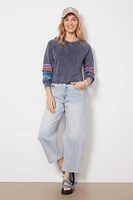 Beck Stripe Trim Sweatshirt