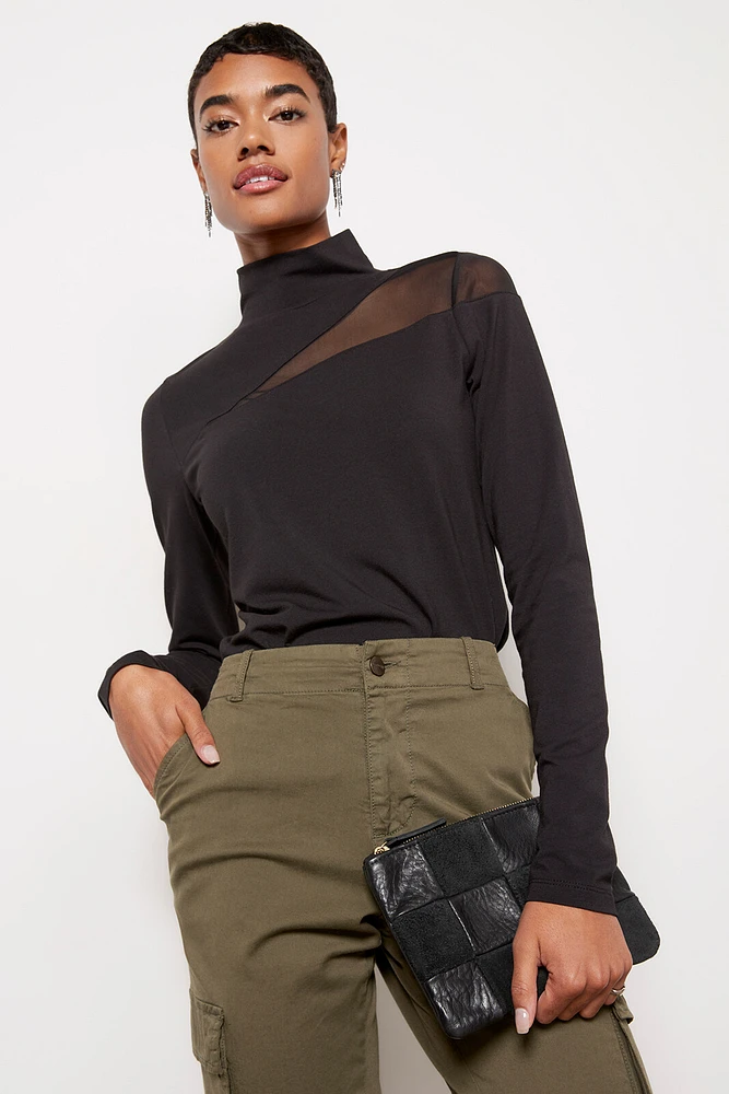 Adri Mesh Cutout Top