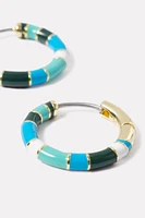 Gigi Enamel Stripe Hoops