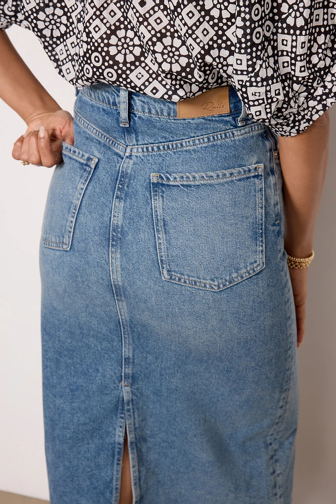 The Highland Denim Skirt