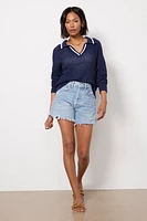 Cara Tipping Polo Pullover