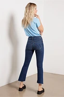 The Insider Crop Step Fray Jean