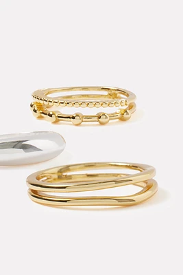 Ventura Two Tone Ring Set