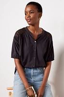 Rowan Eyelet Back Shirt