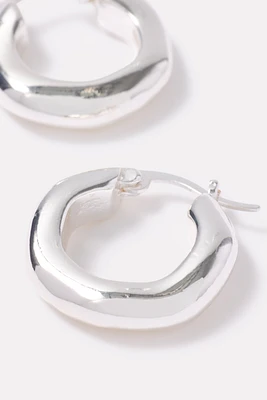 Rochelle Silver Hoops