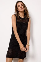 Trey Open Knit Mini Dress