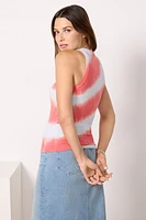 Stripe Tie Dye Tank