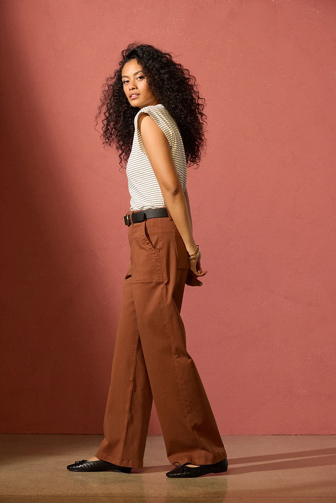 Nicole Wide Leg Utility Pant