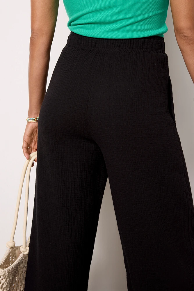 Lily Wide Leg Gauze Pant