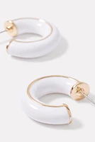 Jillian Enamel Hoop Earrings