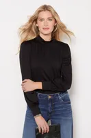 Poppy Mock Neck Blouse