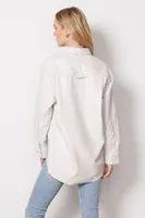 Kayla Vegan Leather Shirt