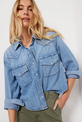 Cropped Western Shirt