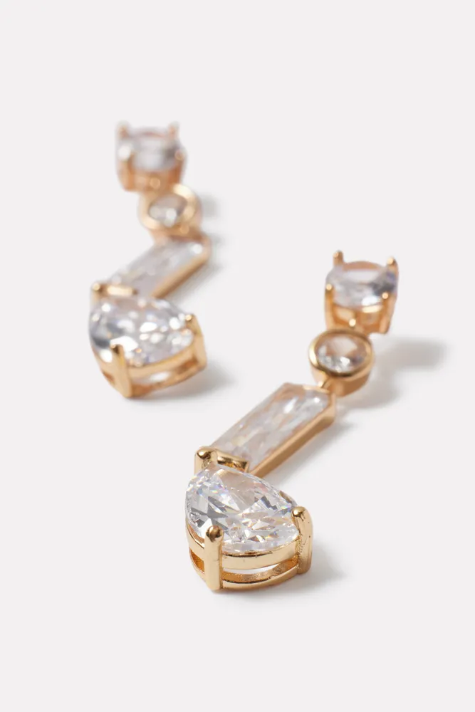 Dita Crystal Drop Earrings