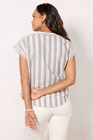 Addison Stripe Mix Shirt