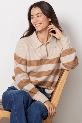 Paxton Stripe Polo Pullover