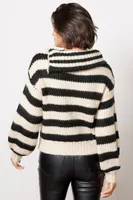 Stripe Zip Pullover