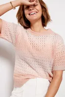 Ombre Crochet Pullover