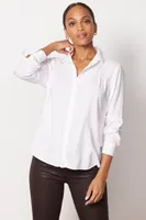 Pleated Button Down