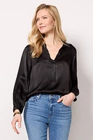 Luxe Matte Satin Blouse