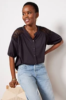 Rowan Eyelet Back Shirt