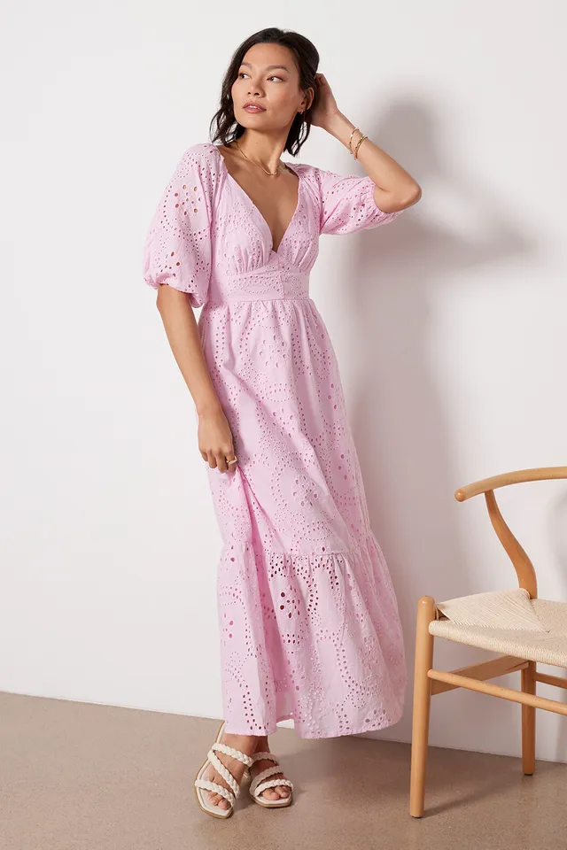 Urban Outfitters UO Antoinette Lace-Inset Maxi Dress