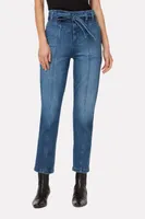 Utility Straight Ankle Jean with Belt