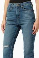Holly High Rise Straight Crop Jean